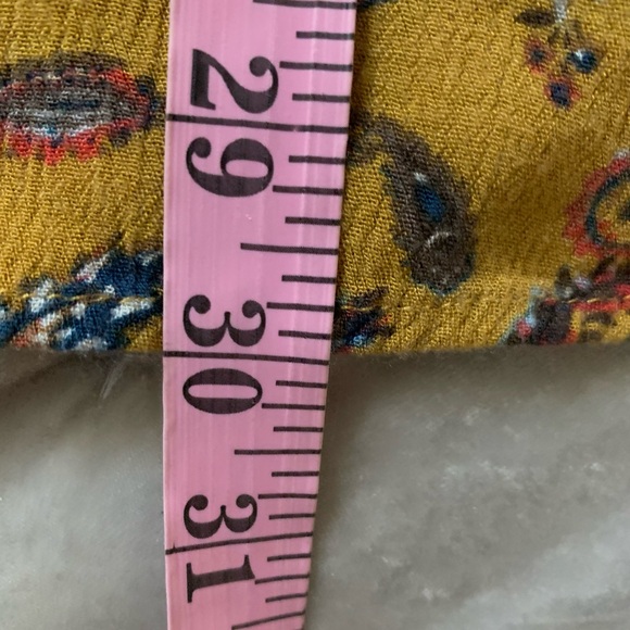 Altar’d State Bohemian Paisley Mustard shirt EUC GS B58 - Picture 6 of 7